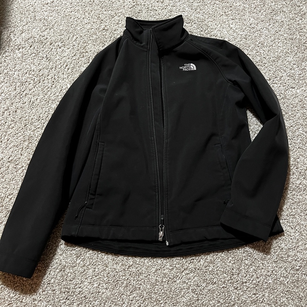 Black north face shell jacket